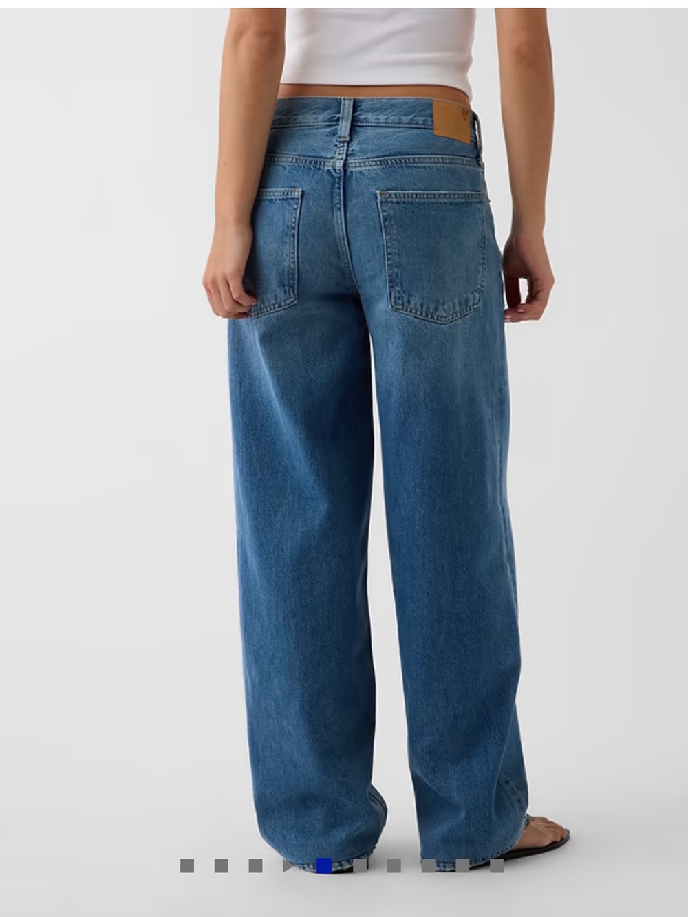 The Hailey Extra Baggy Jean in Light Indigo